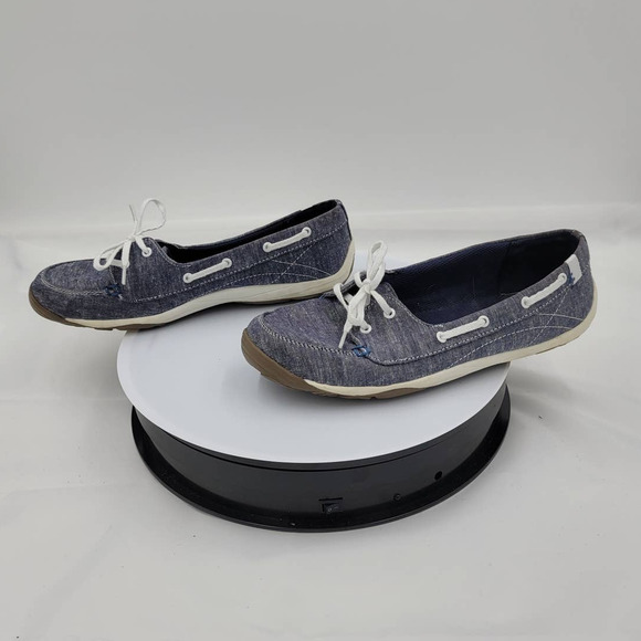 Dr Scholls Driving Loafer Boat Denim shoes 8.5 - Picture 3 of 8